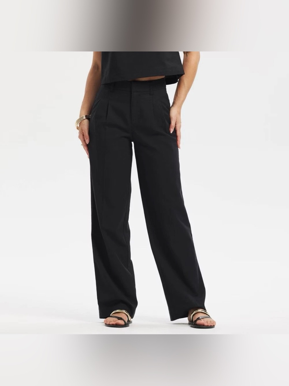 a new day Black Wide-Leg Women's Pants
